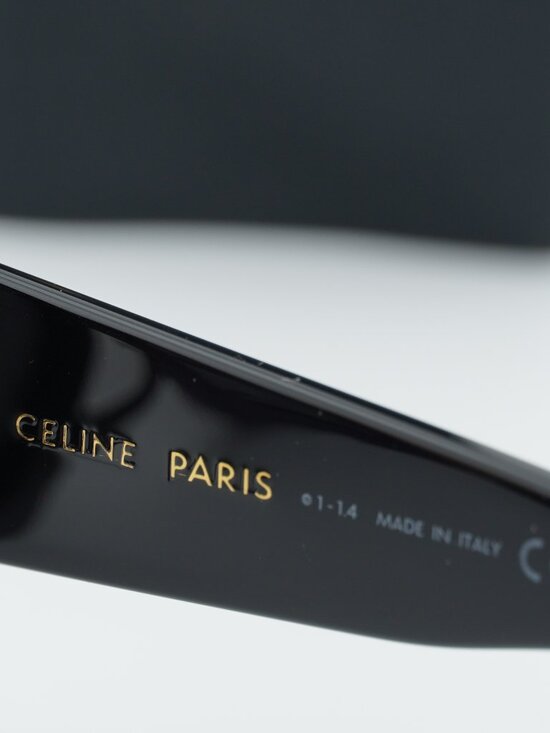 Celine CL40263F 01A Square Sunglasses - Black/Smoke main image 6